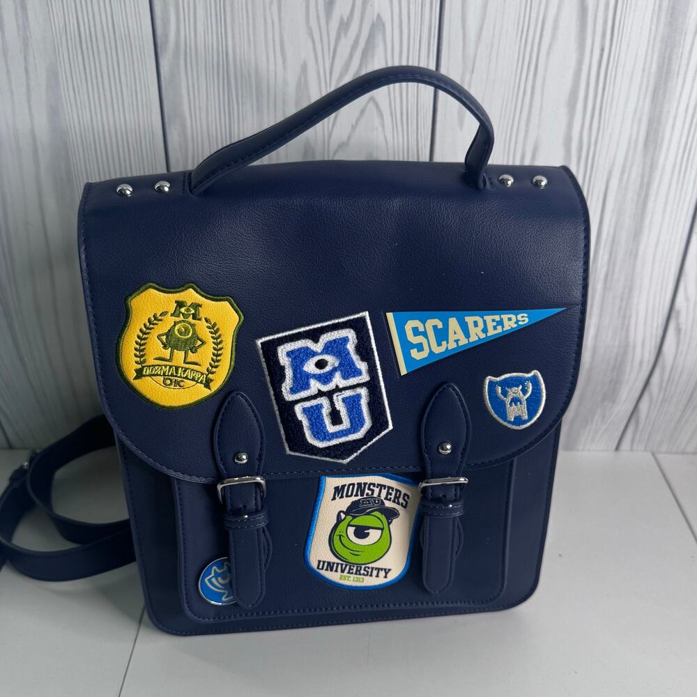 Pixar Boxlunch Monsters University Exclusive Disney Satchel Backpack Complete